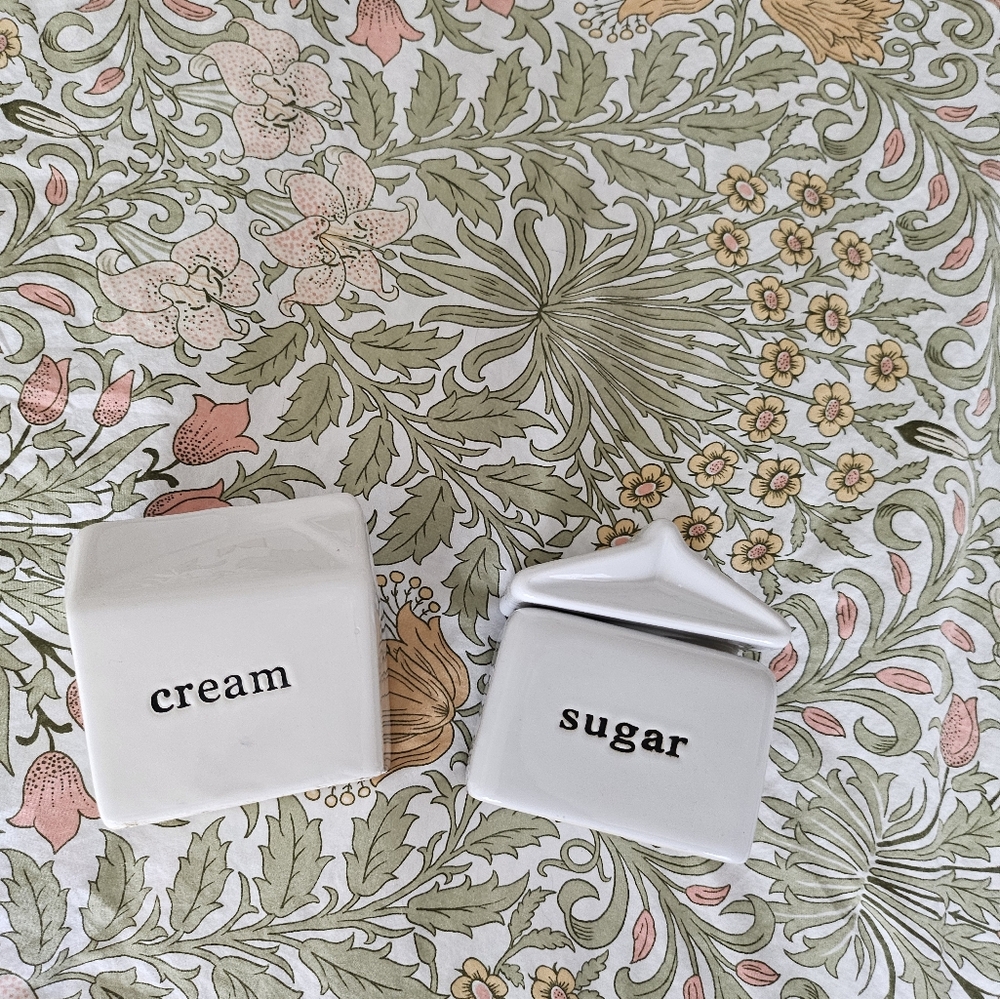 Cream and Sugar set by signature